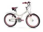 Child's 20'' White Swan Neck Bicycle. Excellent....