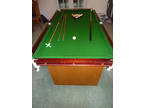 Slate Bed 6ft x 3ft Snooker Table top with Balls & Cues