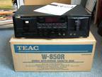 TEAC W-850R twin cassette deck,  This deck records from...